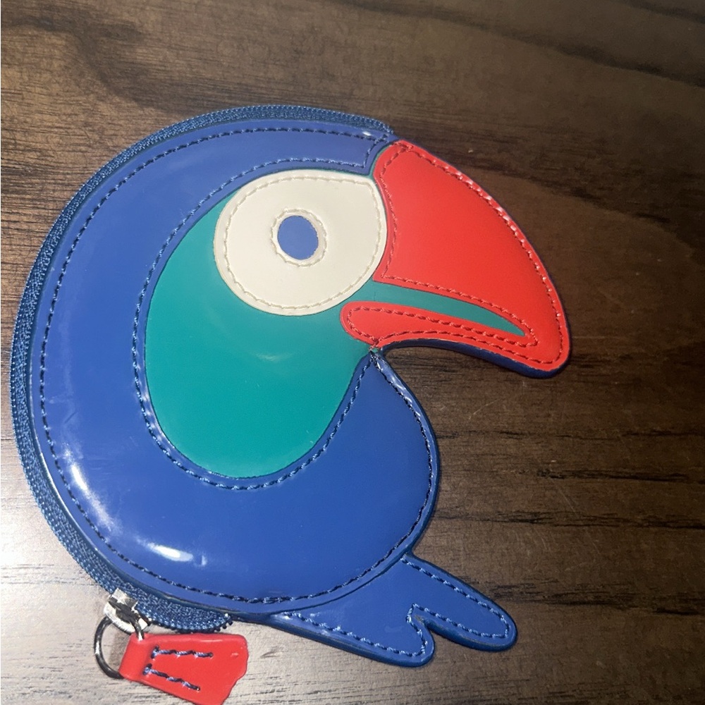 Coach Toucan Vintage Bird Novelty Coin Pouch